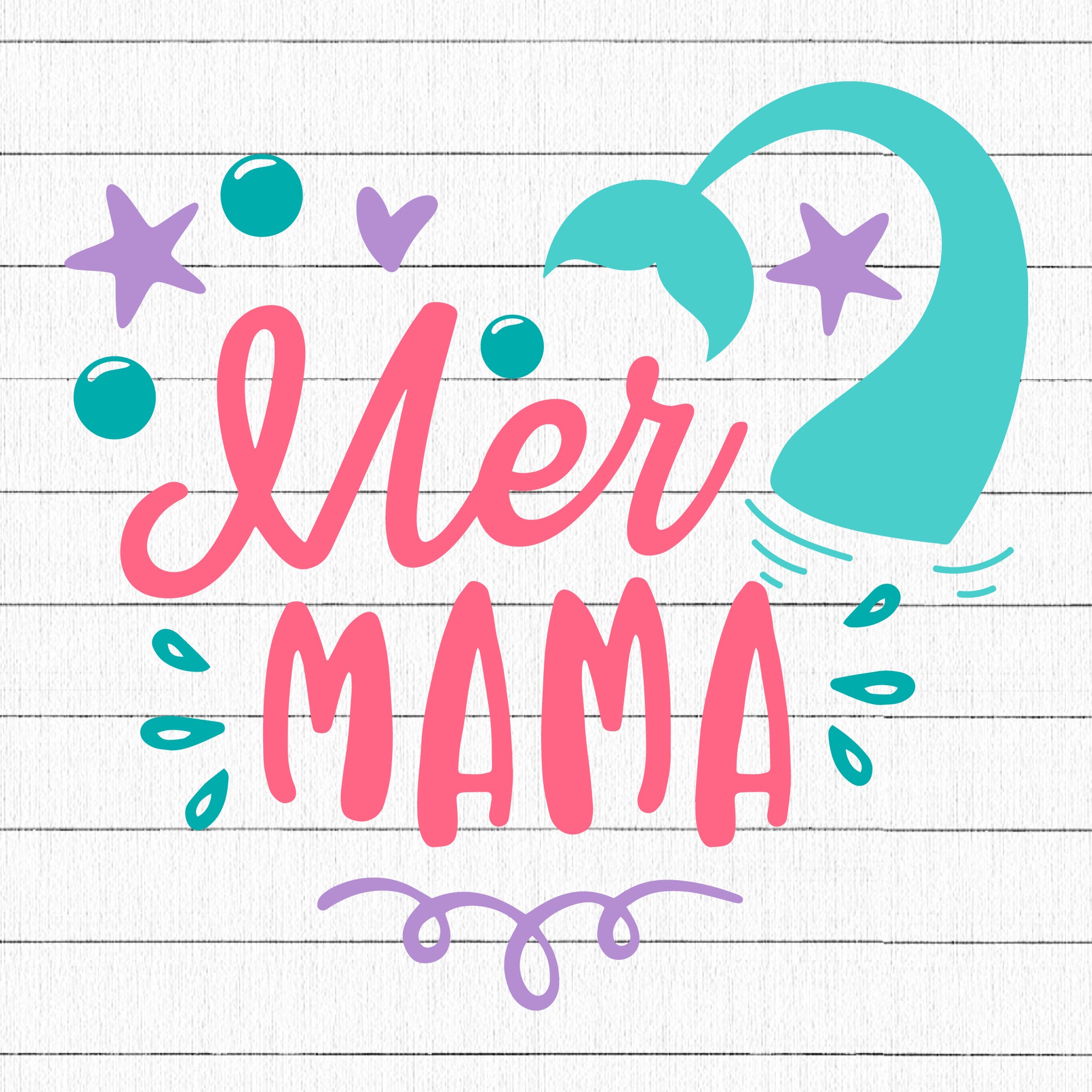 Mer mama SVG | M33F11 - Craft House SVG