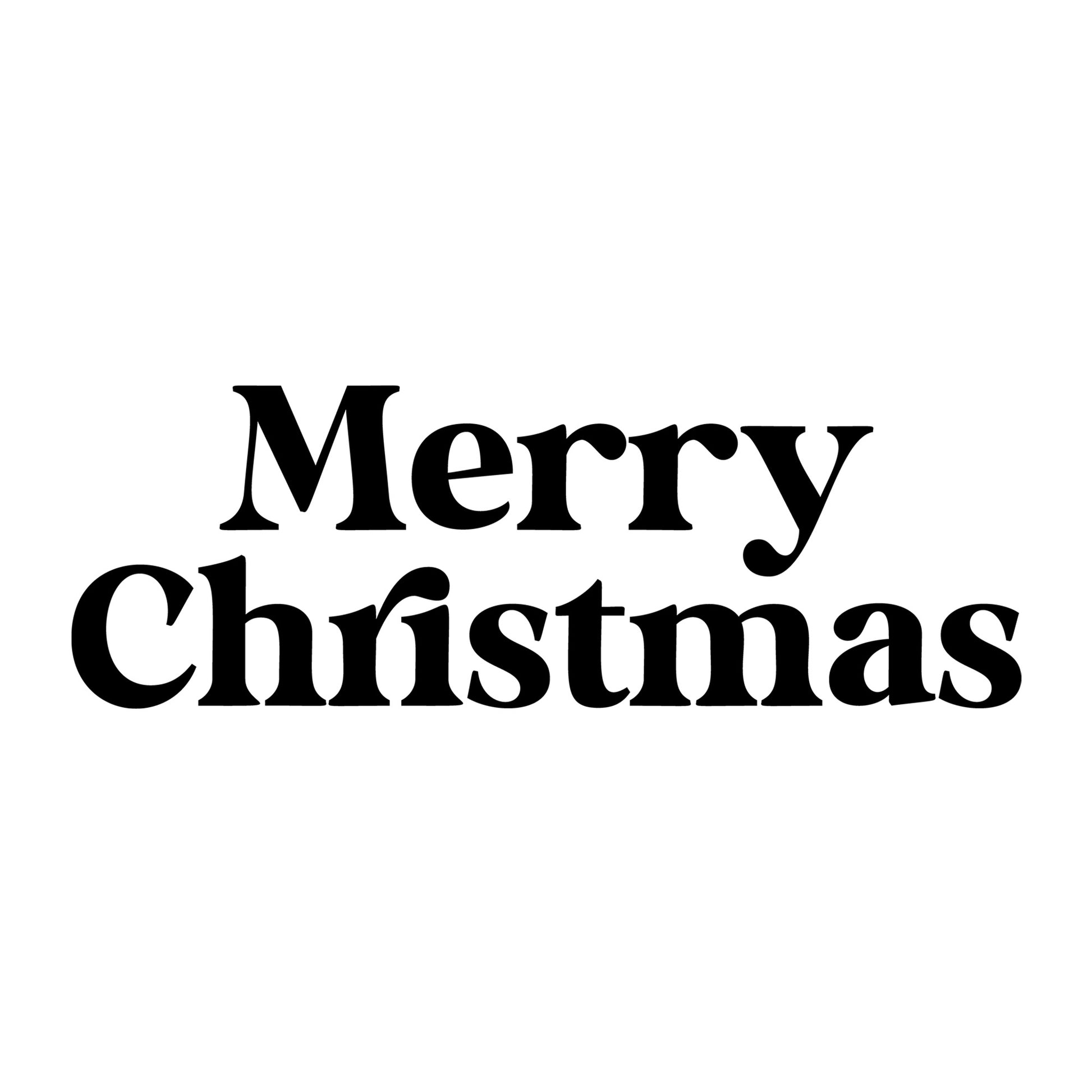 Merry Christmas SVG design for Cricut, Silhouette, laser cutting, vinyl, sublimation, and Christmas craft projects.