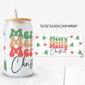 FREE Merry Christmas Glass Can Wrap SVG Cut File