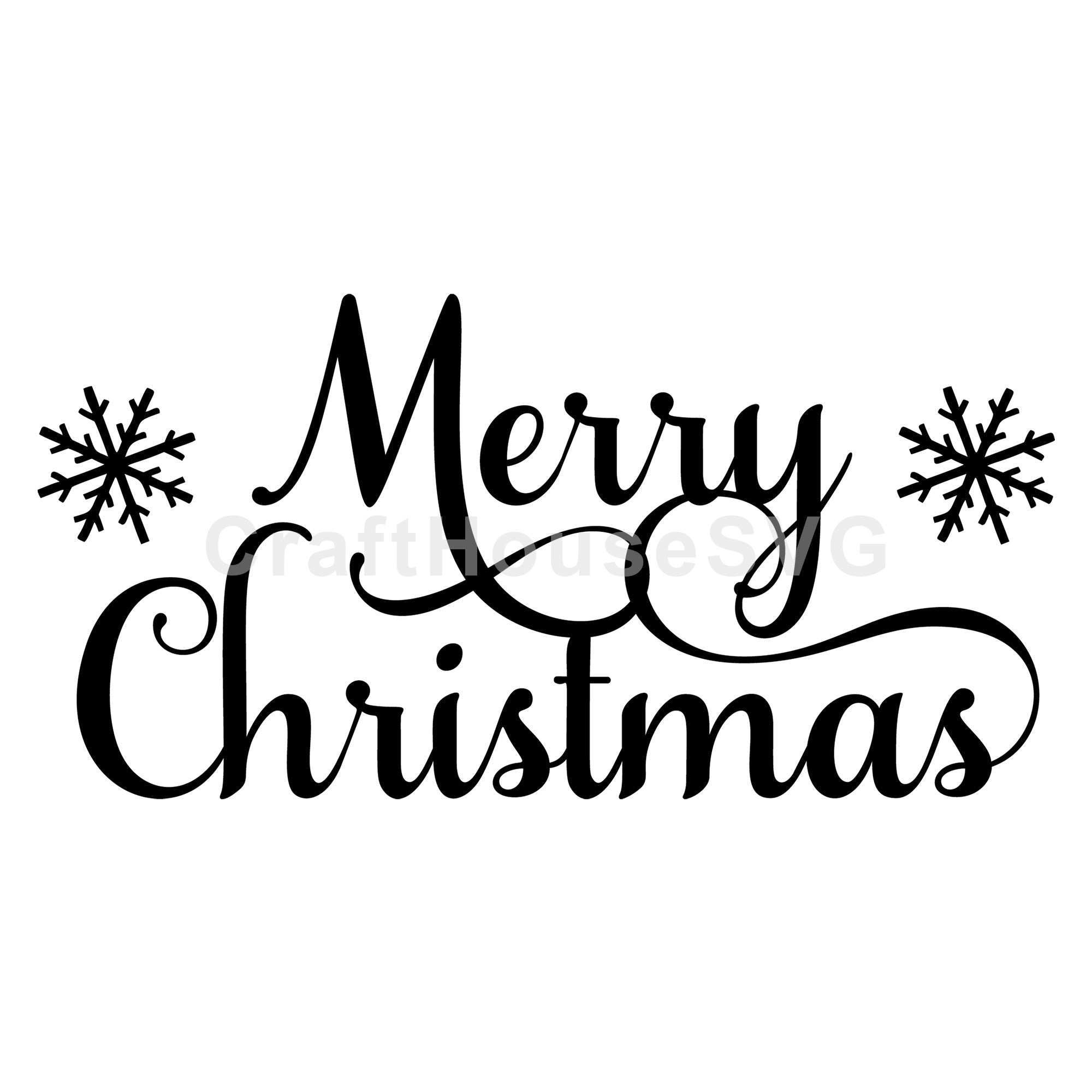 Merry Christmas Round Sign SVG