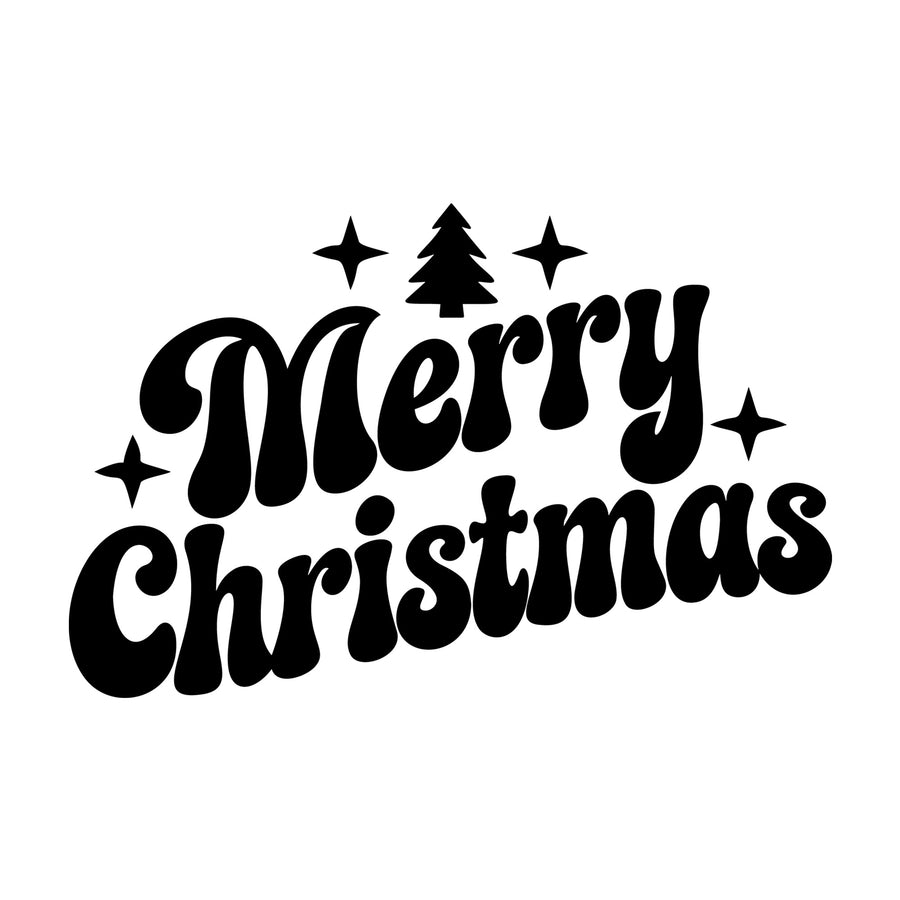 Merry Christmas SVG design for Cricut, Silhouette, laser cutting, vinyl, sublimation, and craft projects.