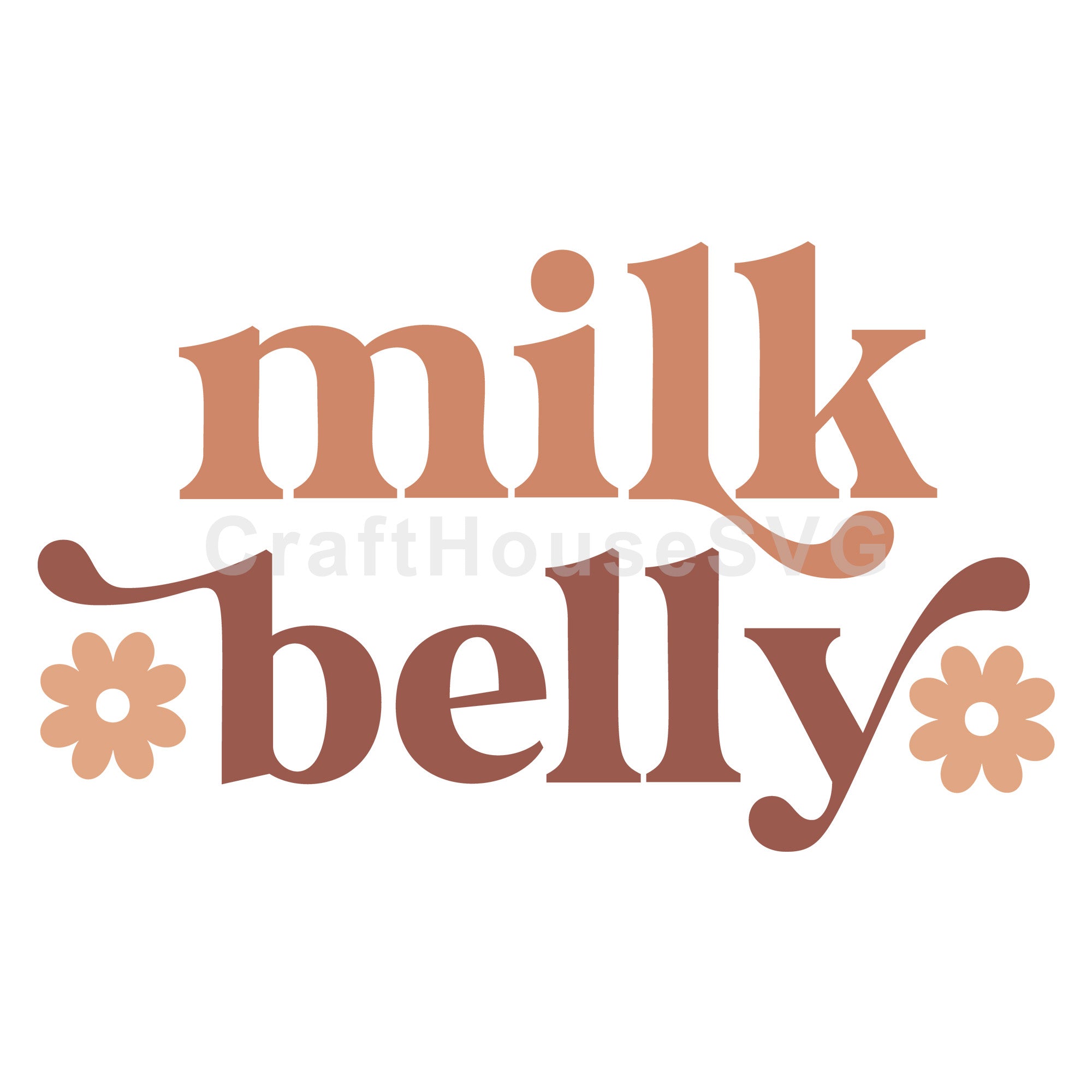 Milk Belly Boho Baby SVG