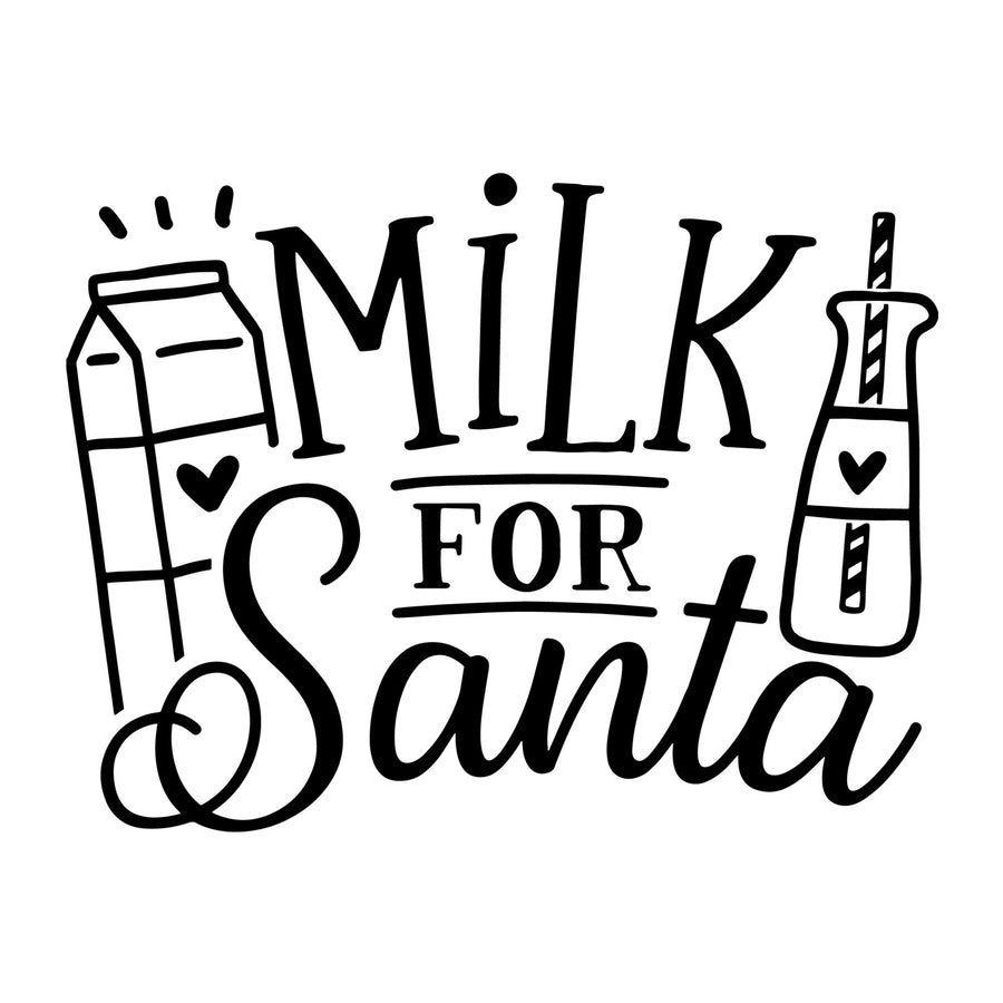 Milk for Santa SVG