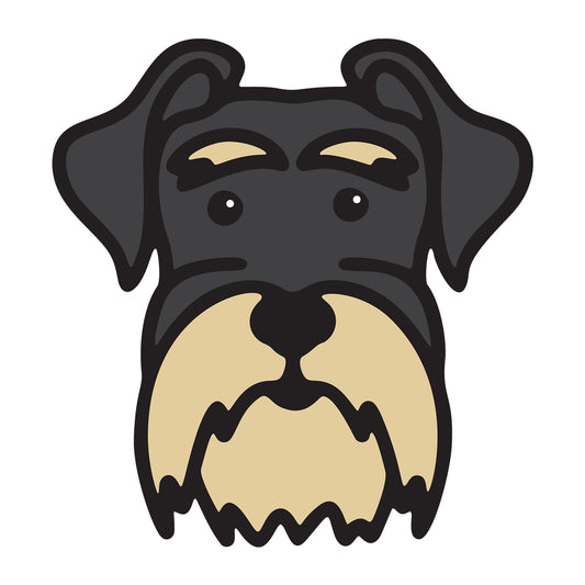 Miniature Schnauzer SVG dog design for Cricut, Silhouette, laser cutting, vinyl, sublimation, and pet craft projects.