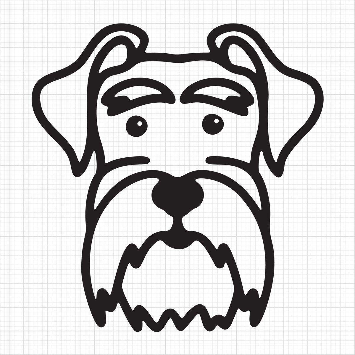 Miniature Schnauzer Outline