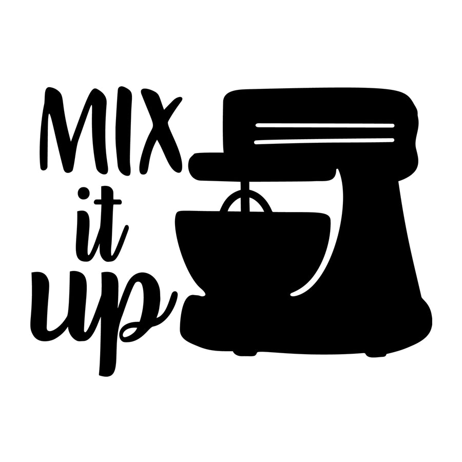 Mix It Up SVG design for Cricut, Silhouette, laser cutting, vinyl, sublimation, kitchen crafts, and DIY projects.