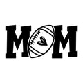 Mom Football SVG design for Cricut, Silhouette, laser cutting, vinyl, sublimation, football, and game day craft projects.