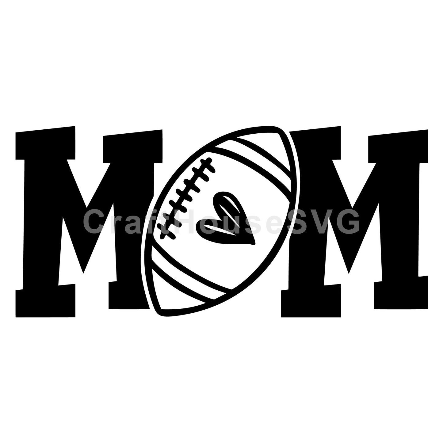 Mom American Football SVG - Craft House SVG