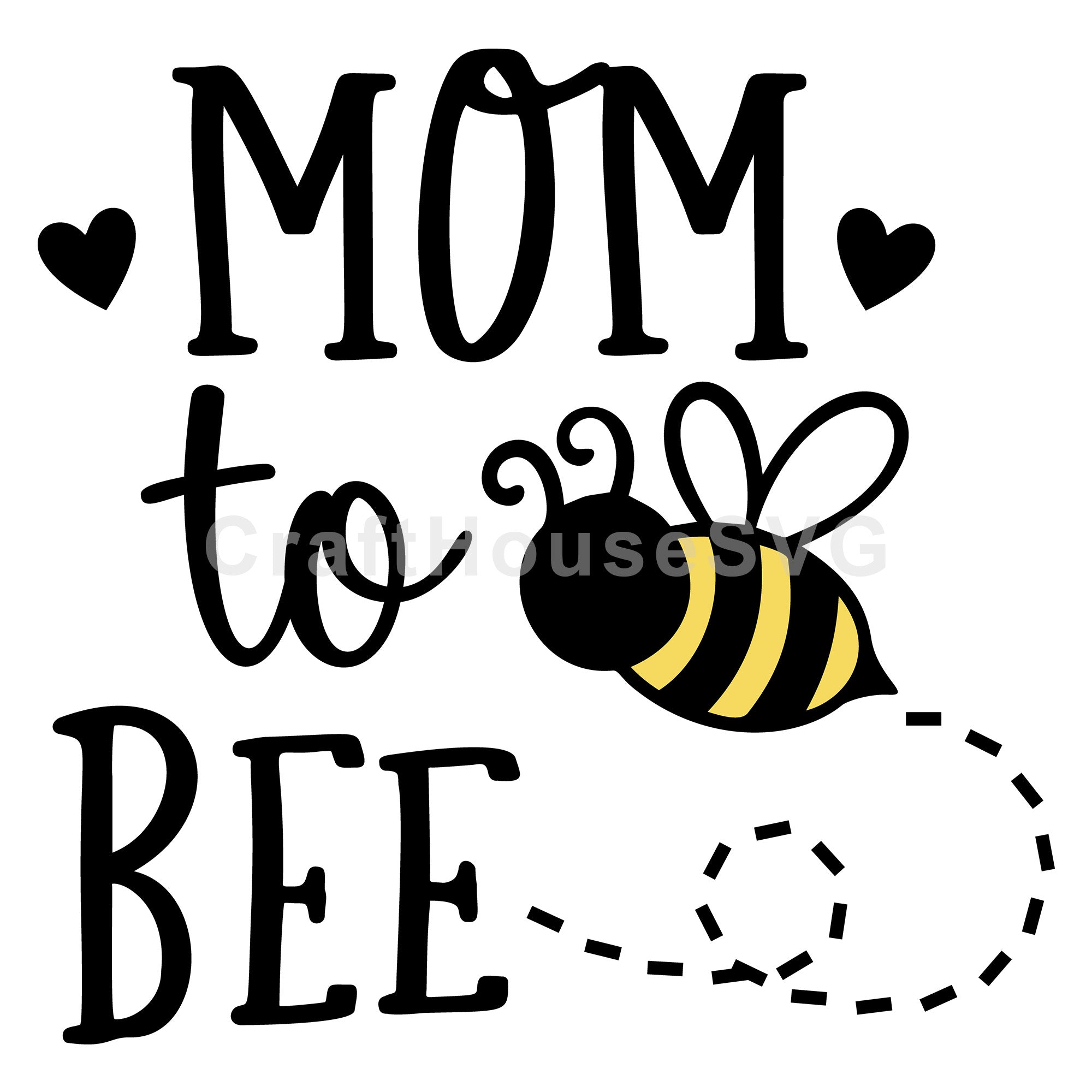 Mom To Bee SVG Pregnancy Announcement