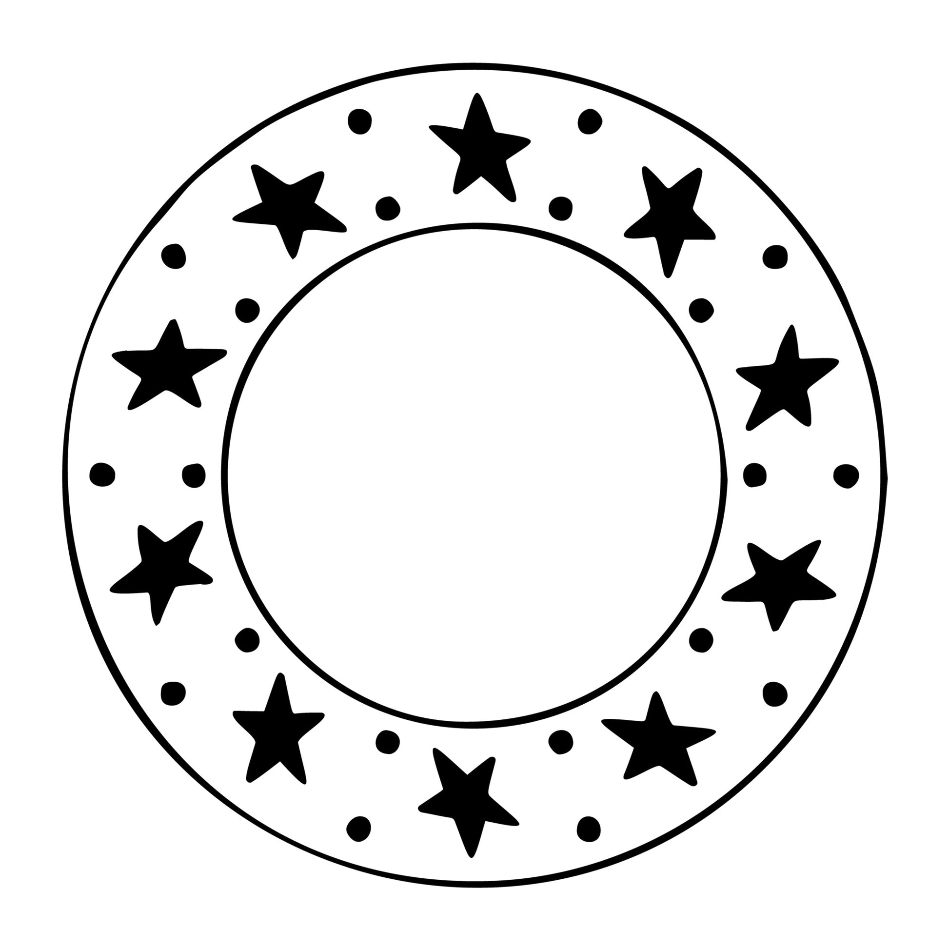 Monogram 4th of July SVG