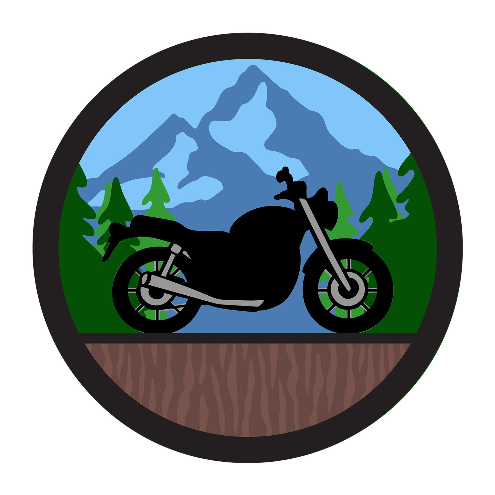 Motorcycle 3D SVG design for Cricut, Silhouette, laser cutting, vinyl, sublimation, vehicles, and dad craft projects.