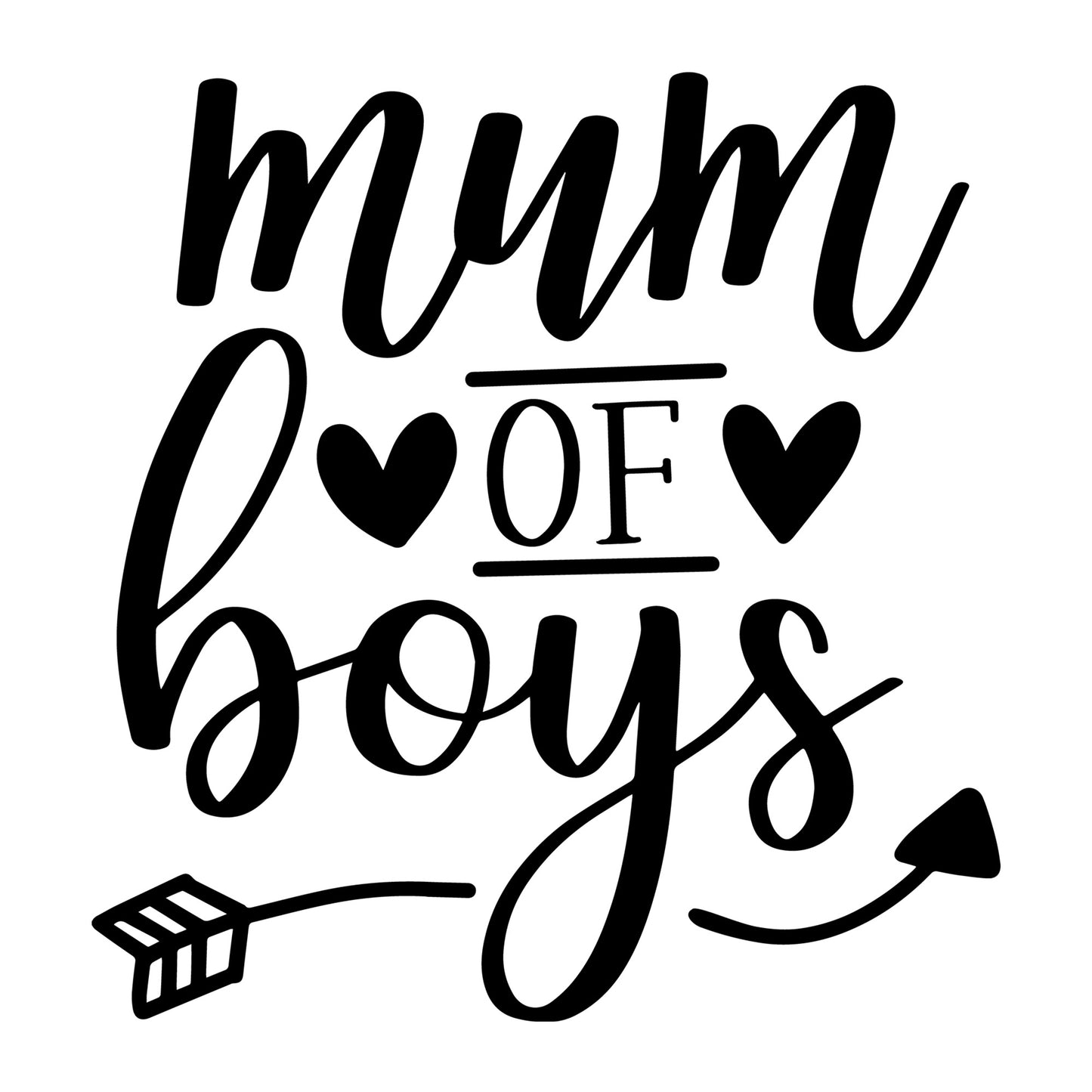 Mum Of Boys SVG