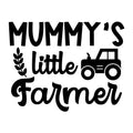 Mummy's Little Farmer SVG design for Cricut, Silhouette, laser cutting, vinyl, sublimation, farmhouse signs, shirts, decals, mugs, and DIY craft projects.