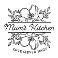 Mum's Kitchen SVG design for Cricut, Silhouette, laser cutting, vinyl, sublimation, and kitchen craft projects.