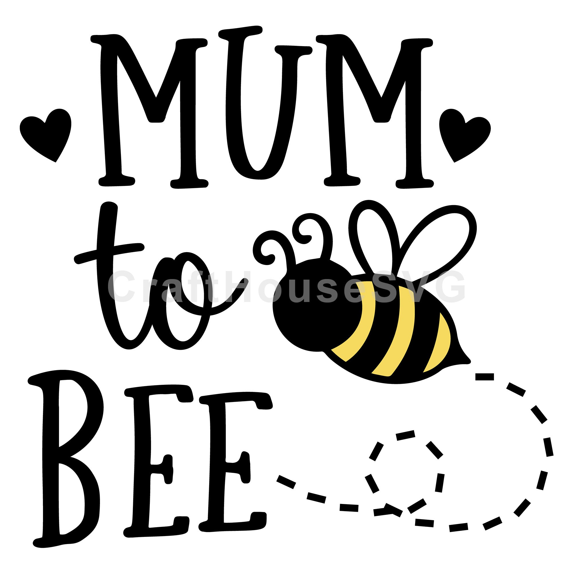 Mum To Bee SVG Pregnancy Announcement