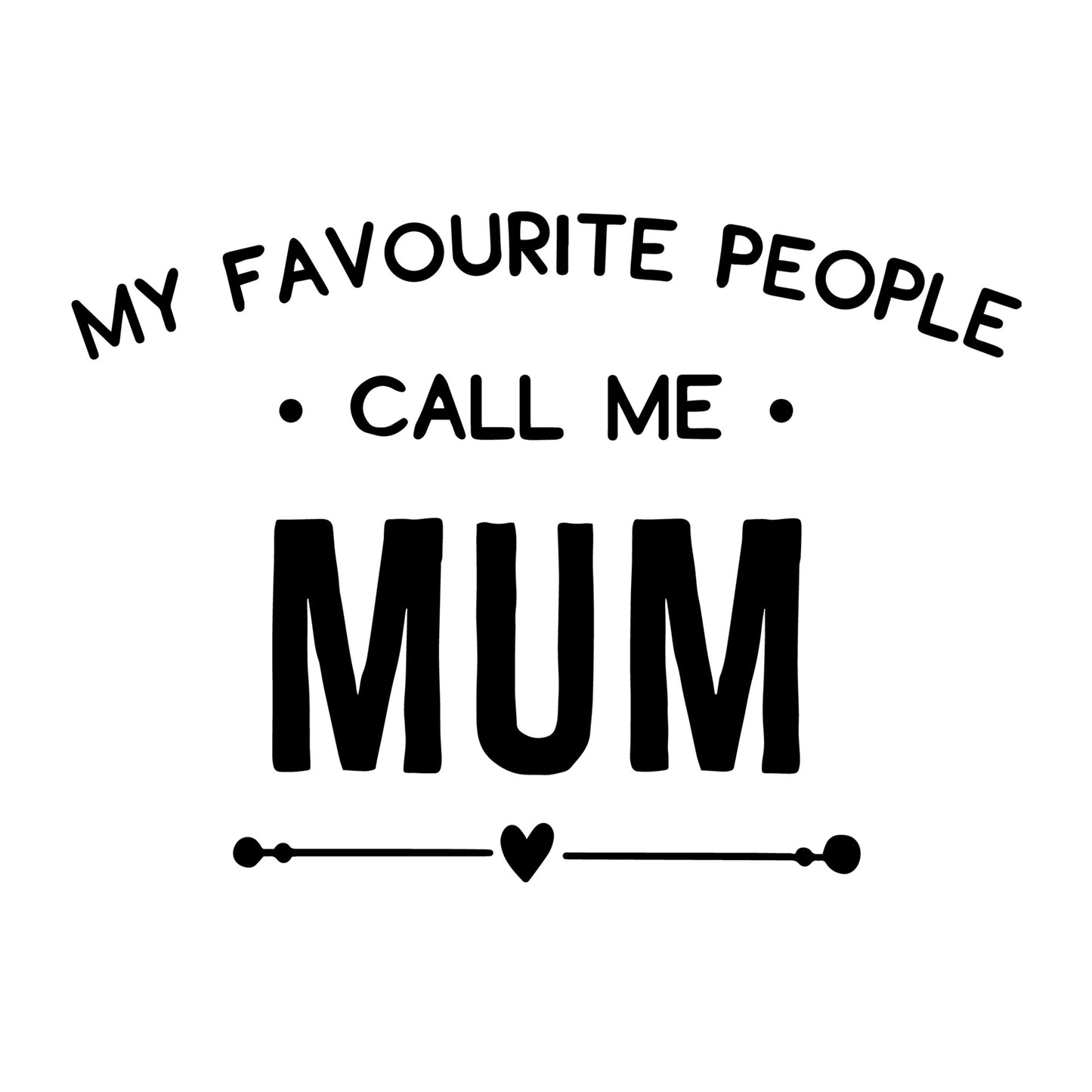 My Favourite People Call Me Mum SVG