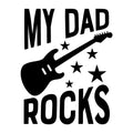 My Dad Rocks SVG design for Cricut, Silhouette, laser cutting, vinyl, sublimation, and Father's Day craft projects.