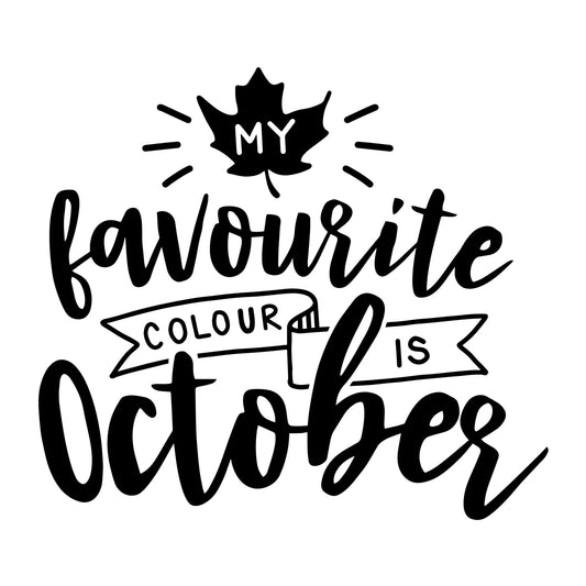 My favourite colour is October SVG
