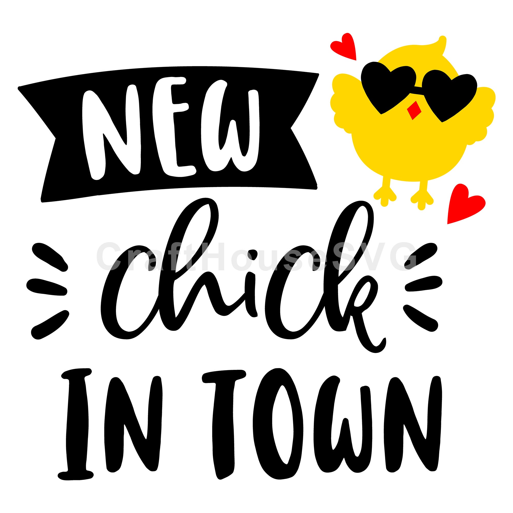 New chick in town SVG | M46F | An Easter SVG cut file