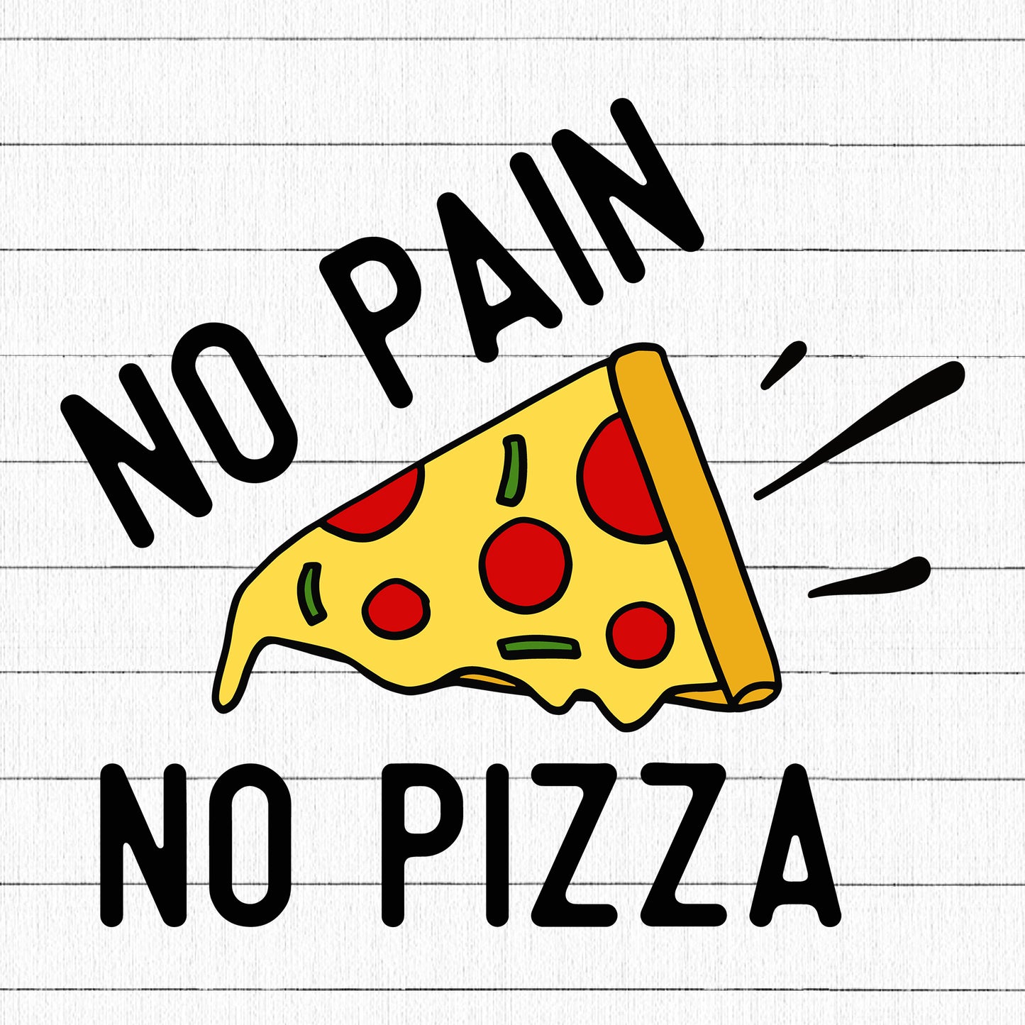 No Pain No Pizza SVG, Gym SVG - Craft House SVG