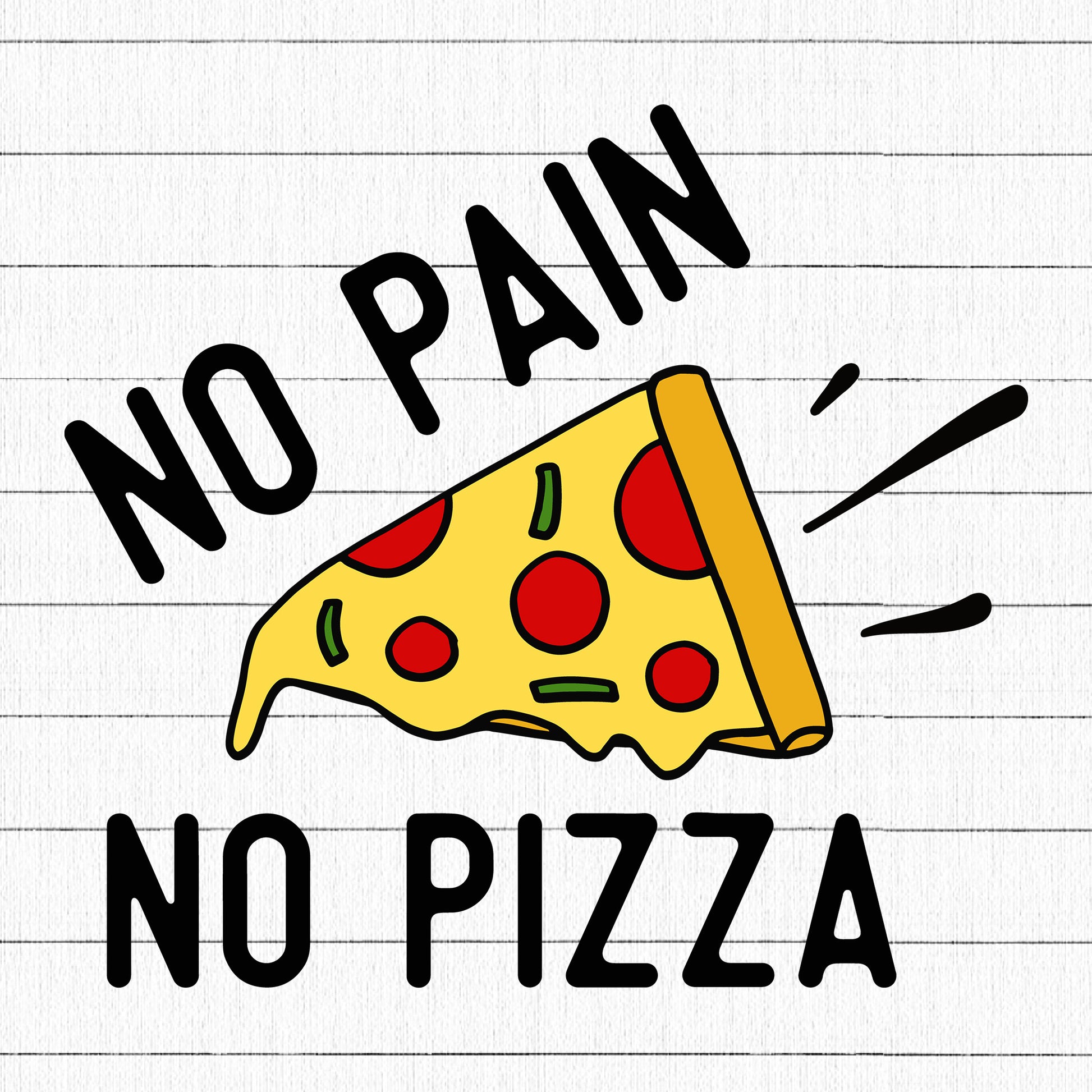 No Pain No Pizza SVG, Gym SVG - Craft House SVG