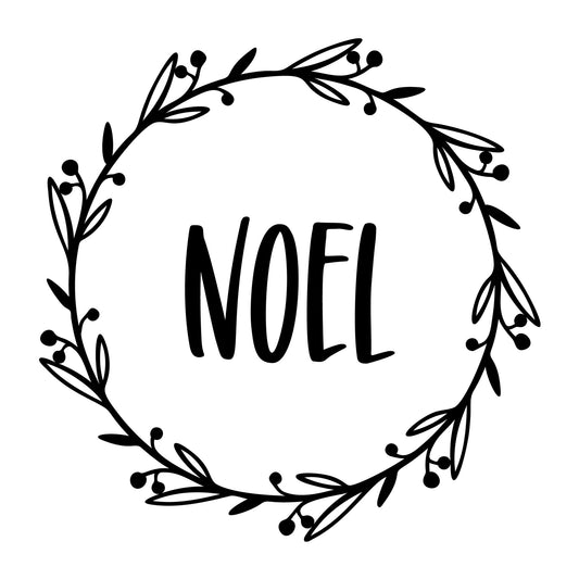 Noel SVG design for Cricut, Silhouette, laser cutting, vinyl, sublimation, and Christmas craft projects.