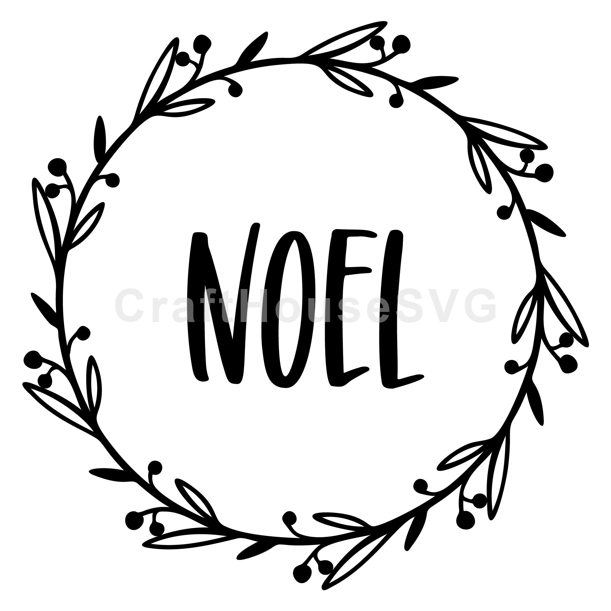 Noel Christmas Ornament SVG