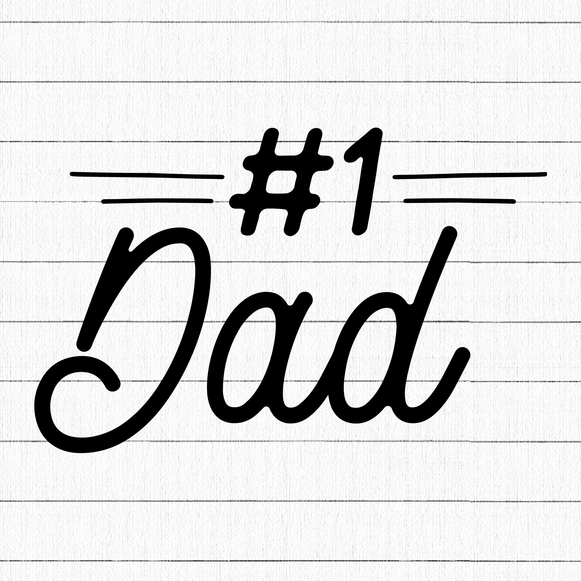 Number One Dad SVG