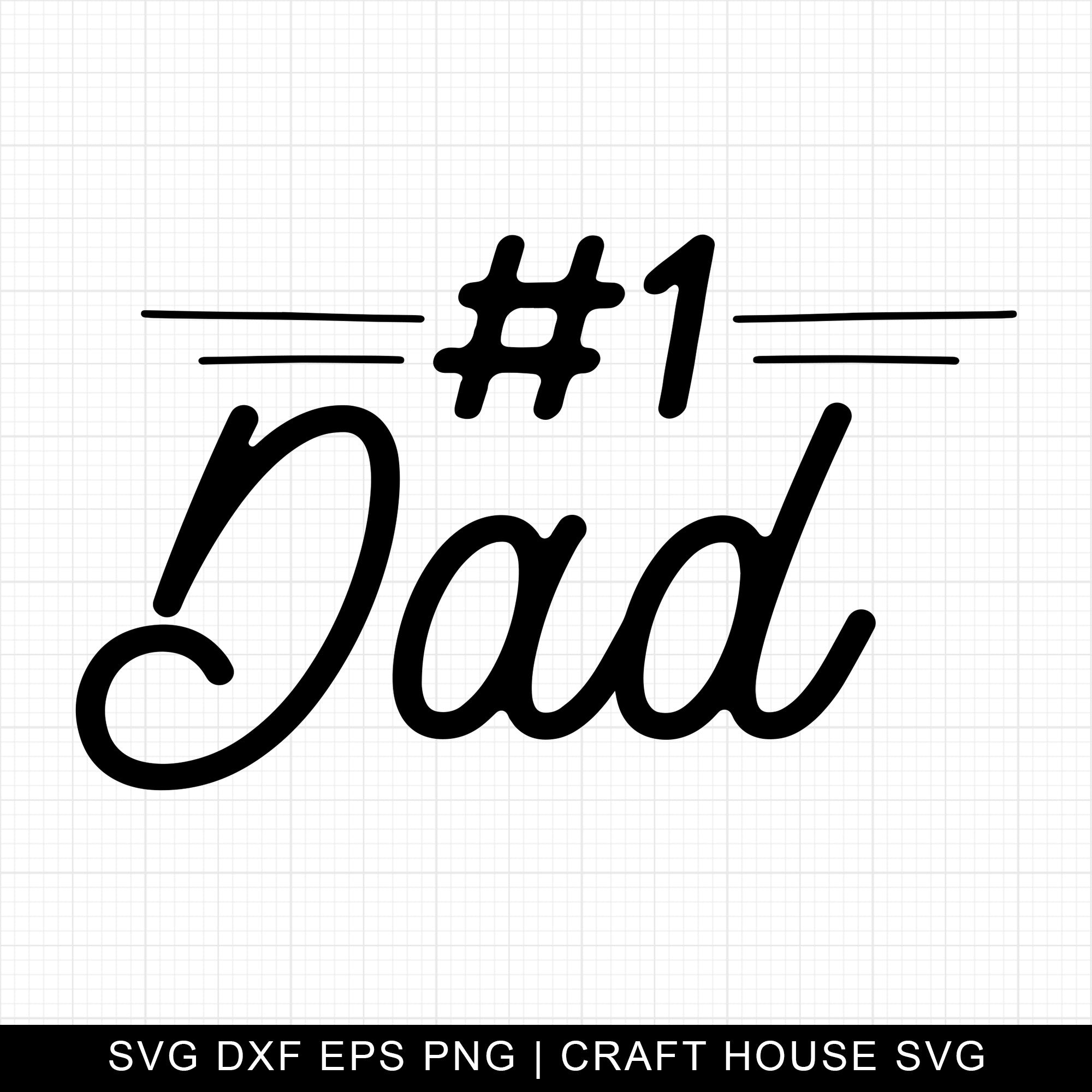 Number One Dad SVG | M8F15