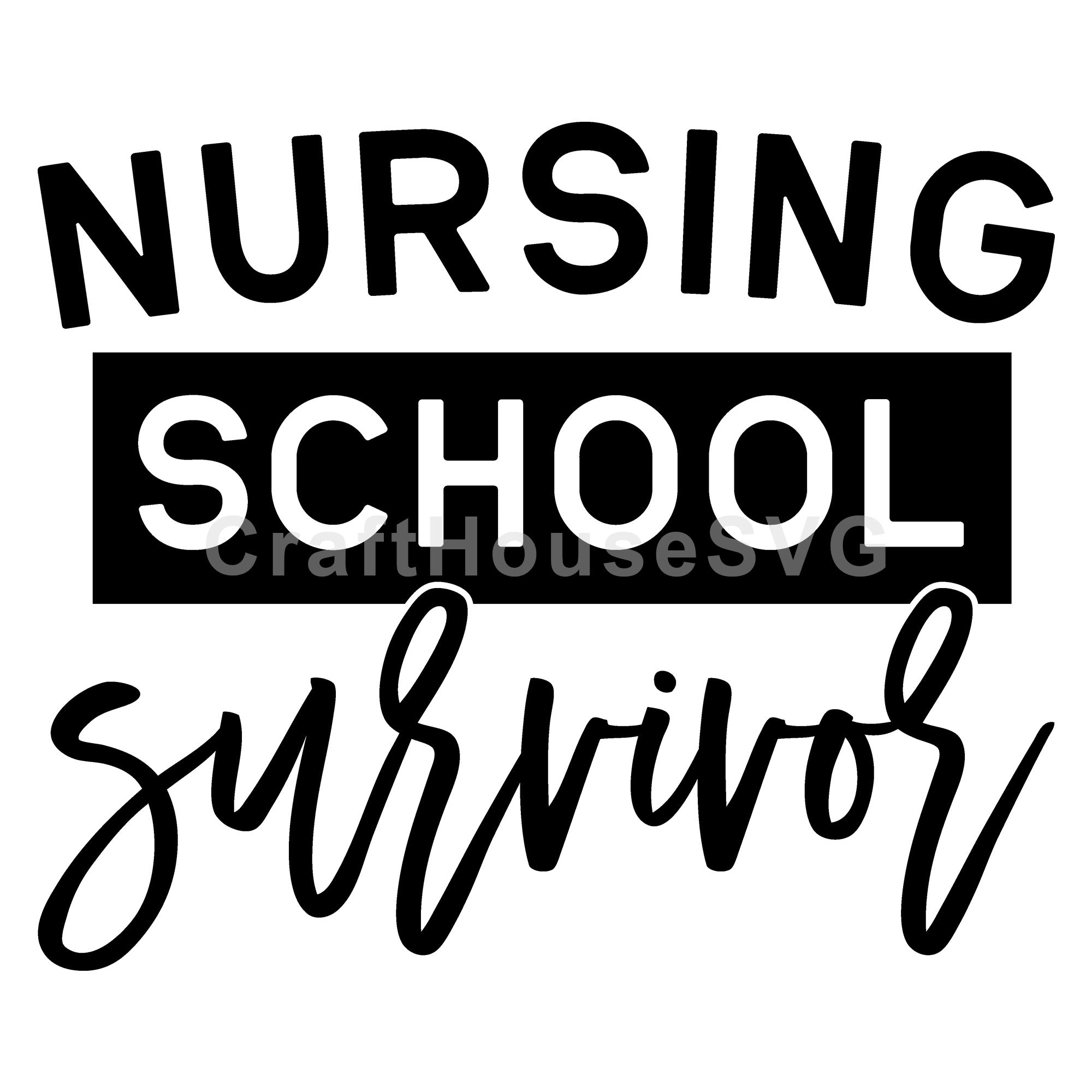 Nursing school survivor SVG