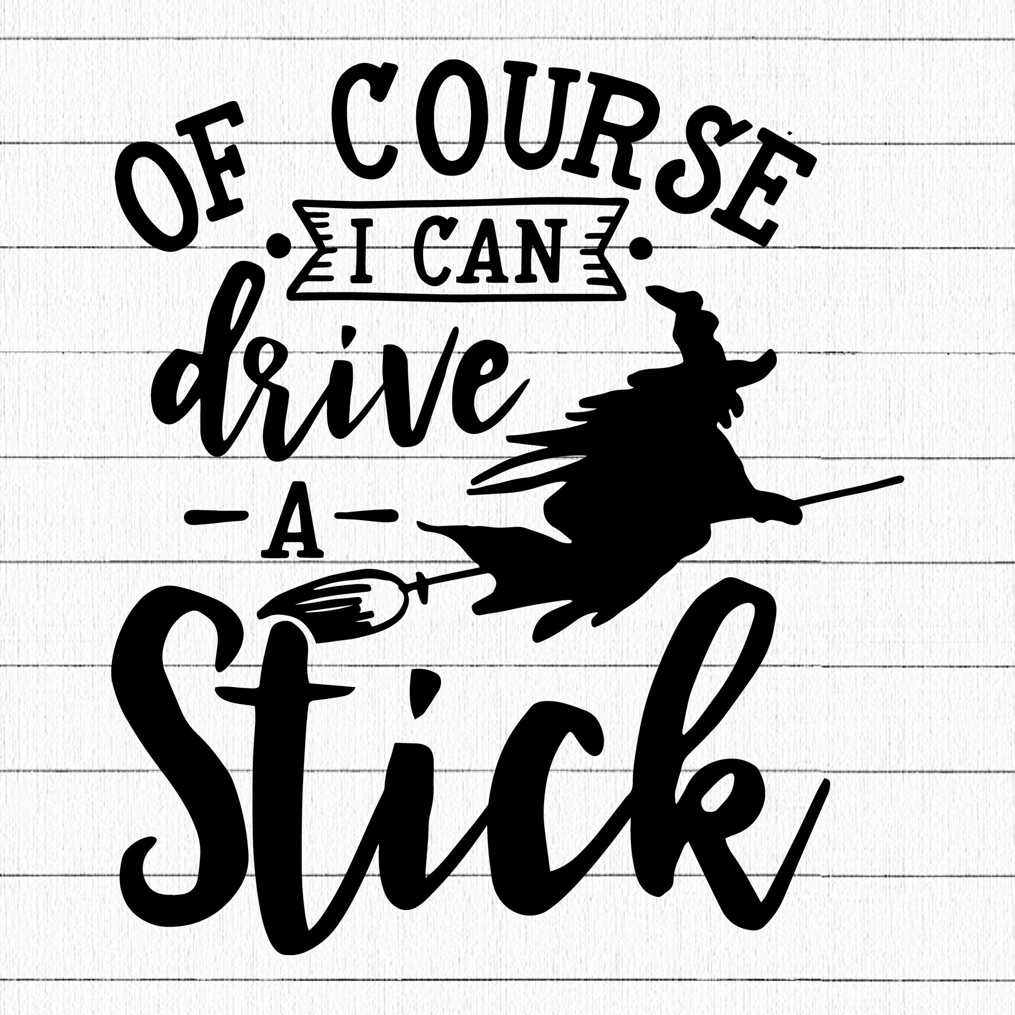 Of course I can drive a stick SVG | M28F13