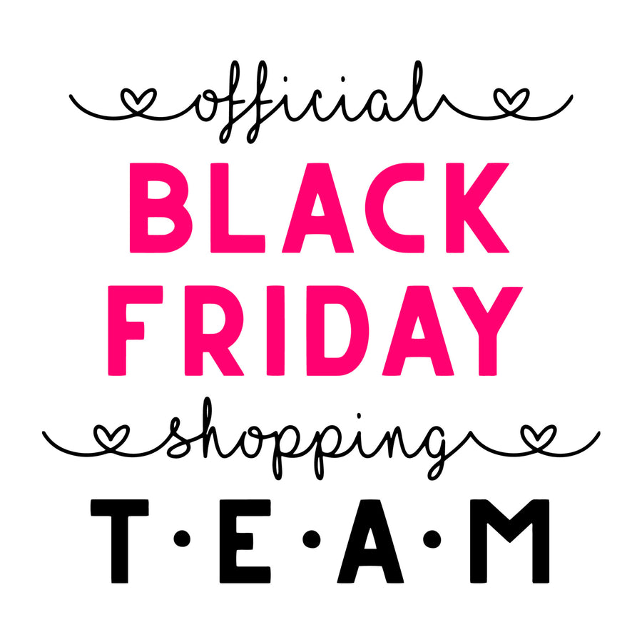 Official Black Friday shopping team SVG