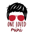 One Loved Mini Boy SVG design for Cricut, Silhouette, laser cutting, vinyl, sublimation, Valentine kids crafts, and shirts.