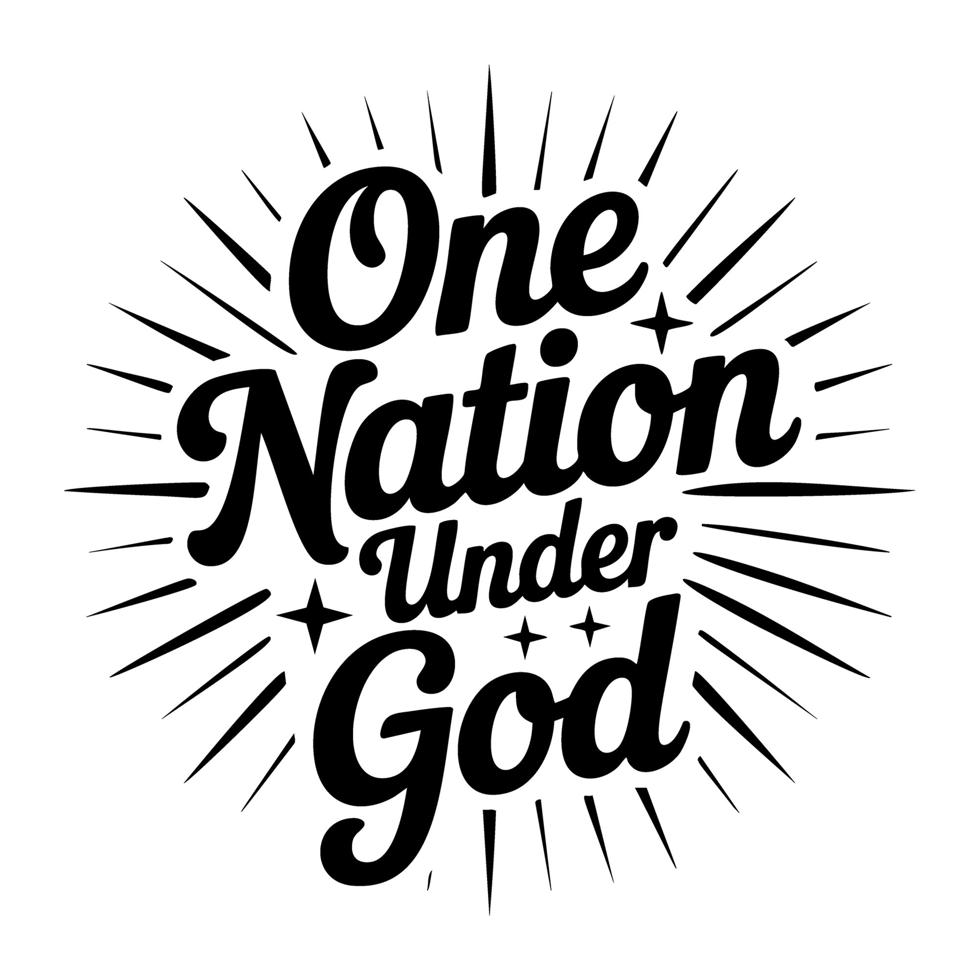 One Nation Under God SVG