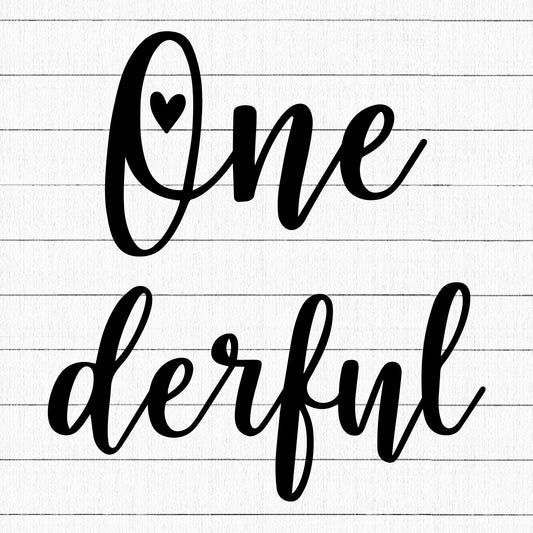 Onederful SVG | M17F12 - Craft House SVG