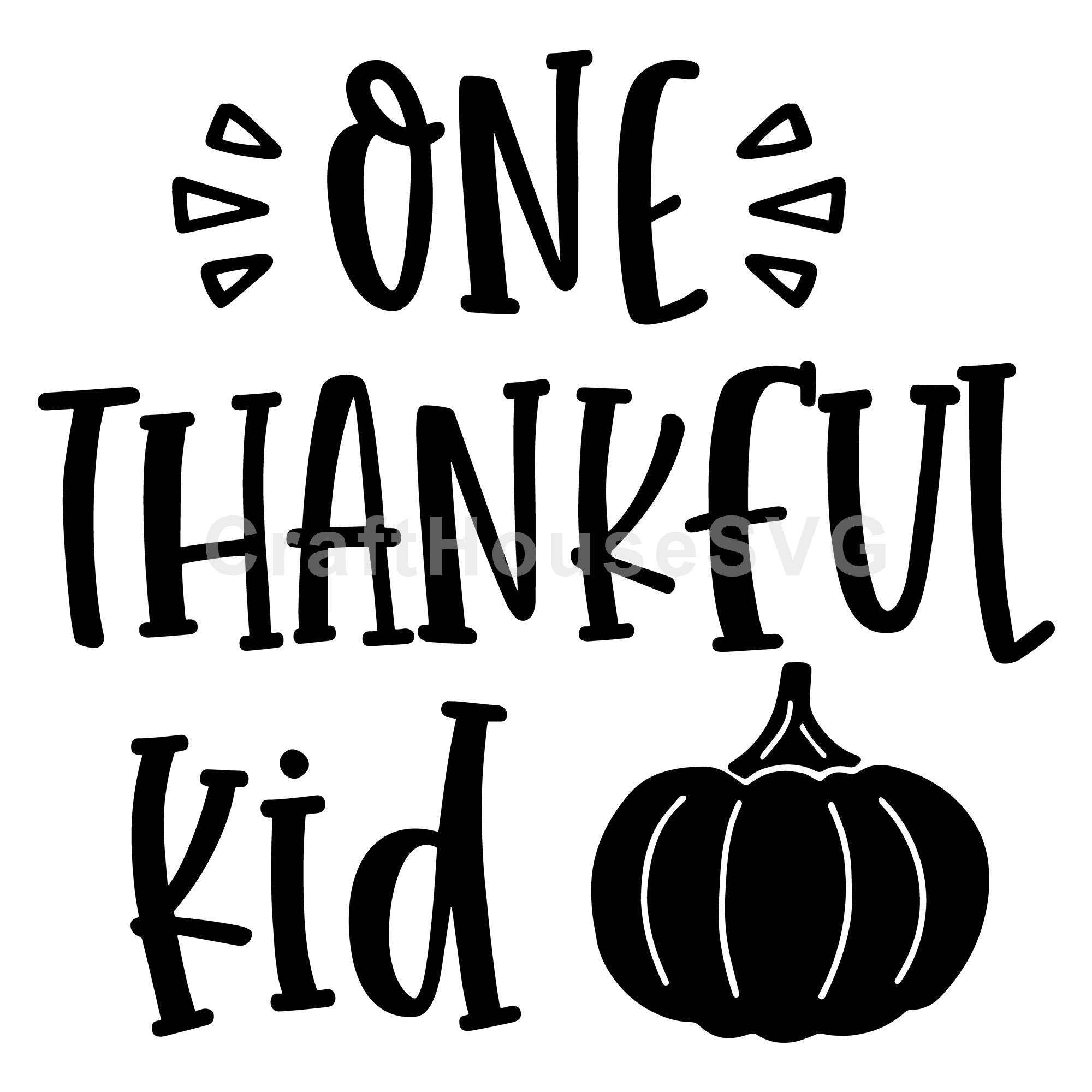 One thankful kid SVG