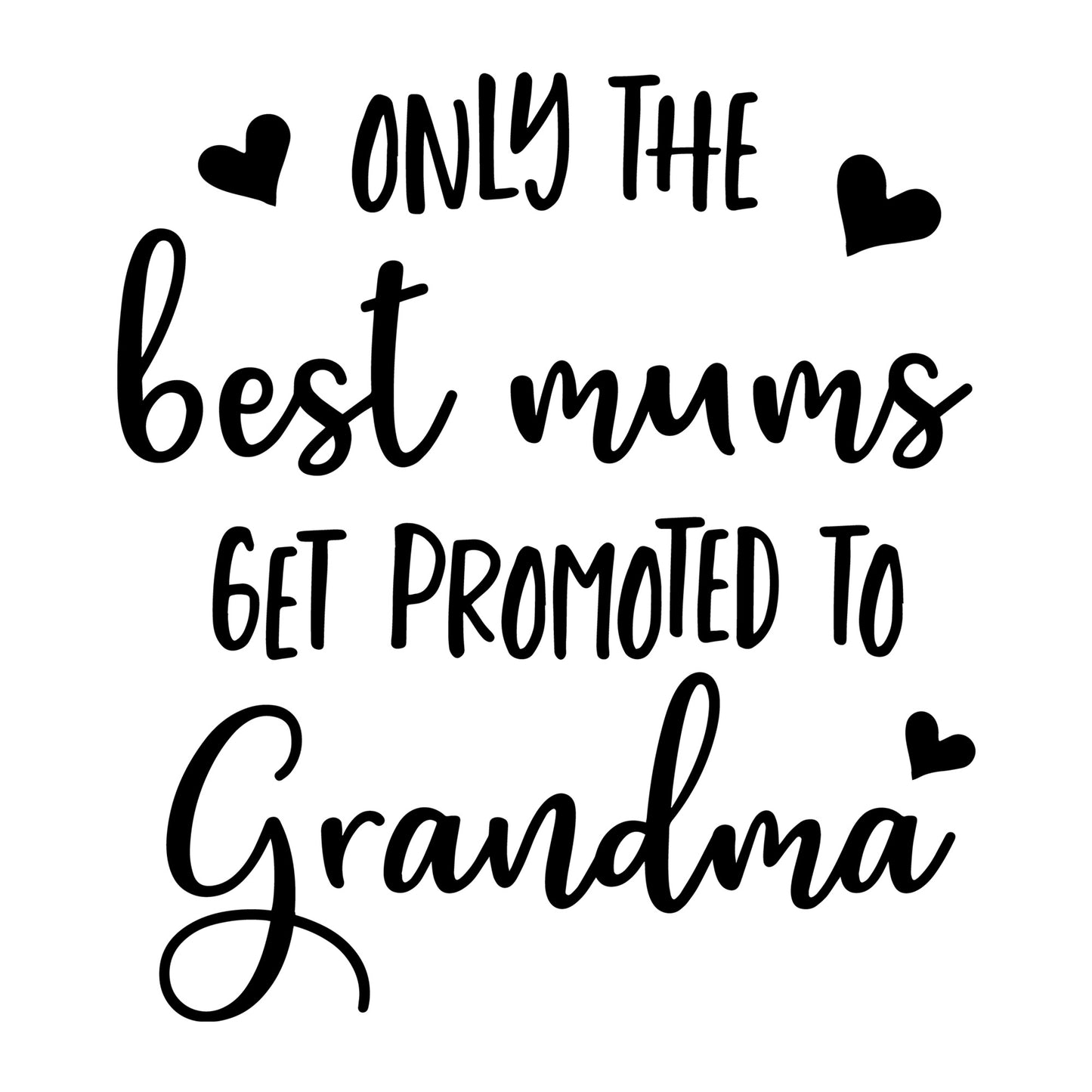 Only The Best Mums Get Promoted To Grandma SVG