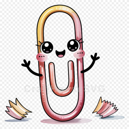 Kawaii Back to School Clipart Bundle