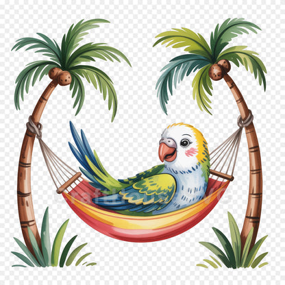 Cute Summer Animals Clipart Bundle