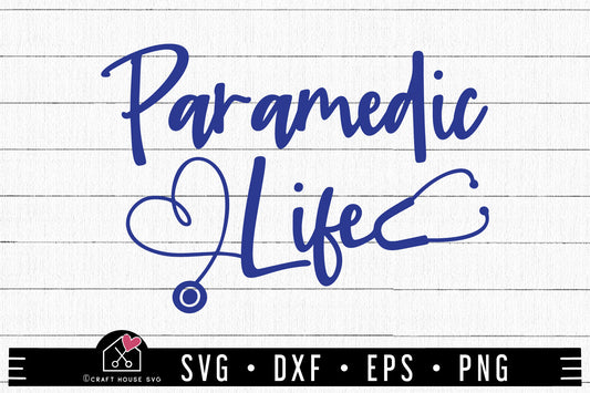 FREE Paramedic Life SVG EMT Shirt Design Cut Files