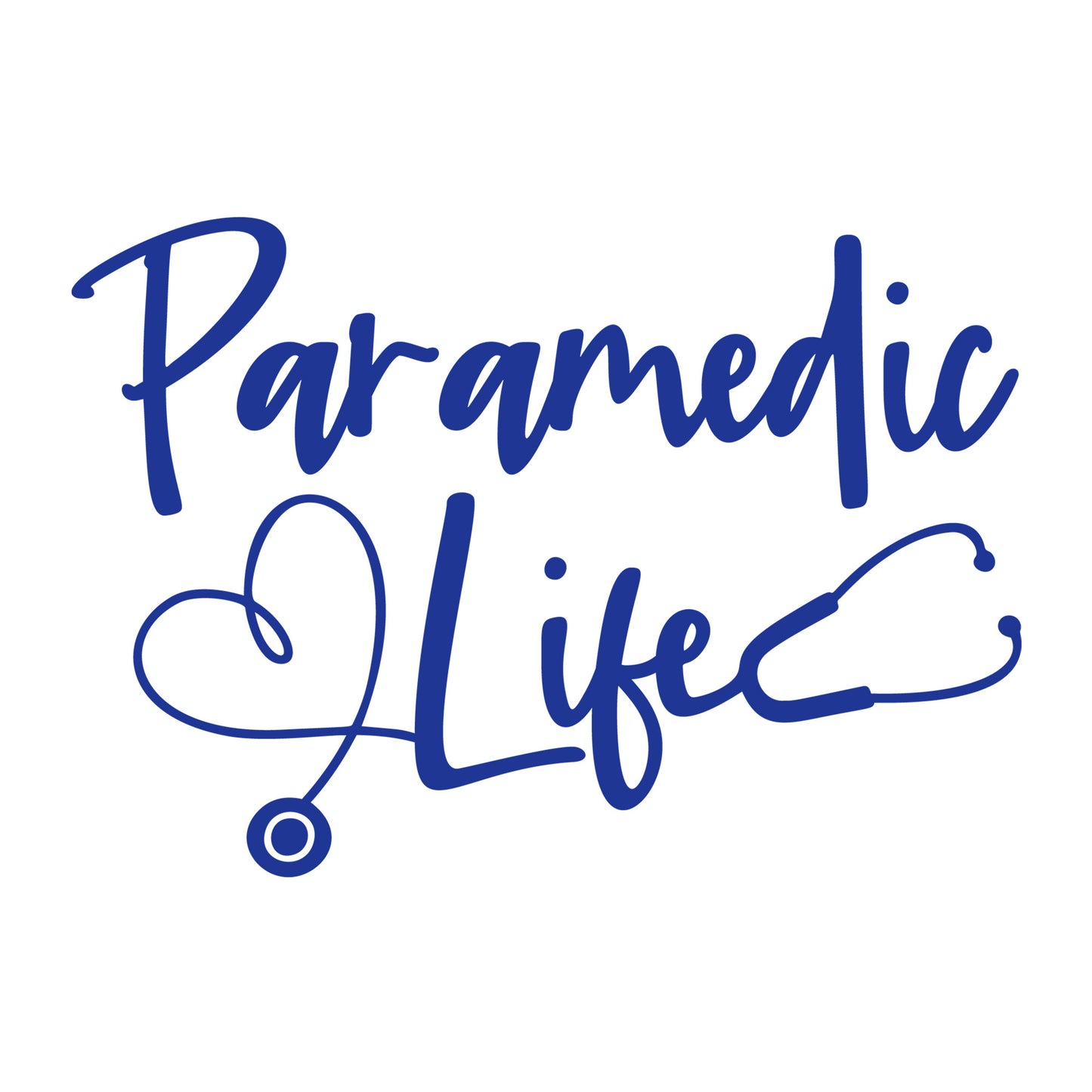 Paramedic Life SVG design for Cricut, Silhouette, laser cutting, vinyl, sublimation, and paramedic craft projects.