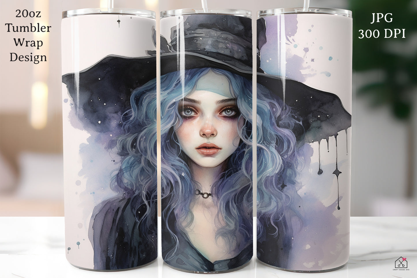 Pastel Halloween 20oz Tumbler Wrap Bundle Sublimation Designs JPG