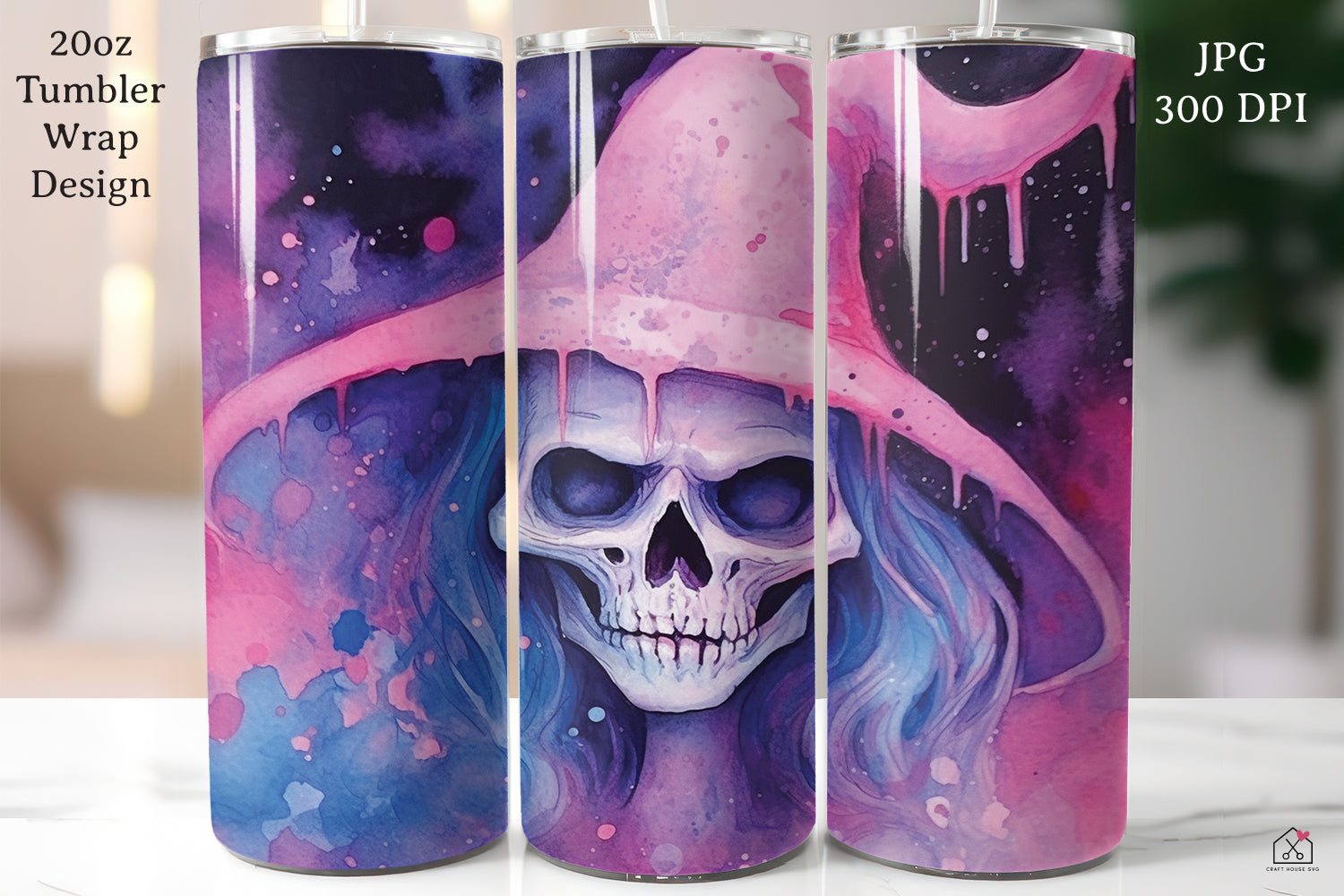 Pastel Halloween 20oz Tumbler Wrap Bundle Sublimation Designs JPG - Craft House SVG