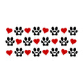 Paw Prints Glass Can Wrap SVG design for Cricut, Silhouette, laser cutting, vinyl, sublimation, and craft projects.