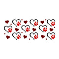 Paw Prints Glass Can Wrap SVG design for Cricut, Silhouette, laser cutting, vinyl, sublimation, and craft projects.