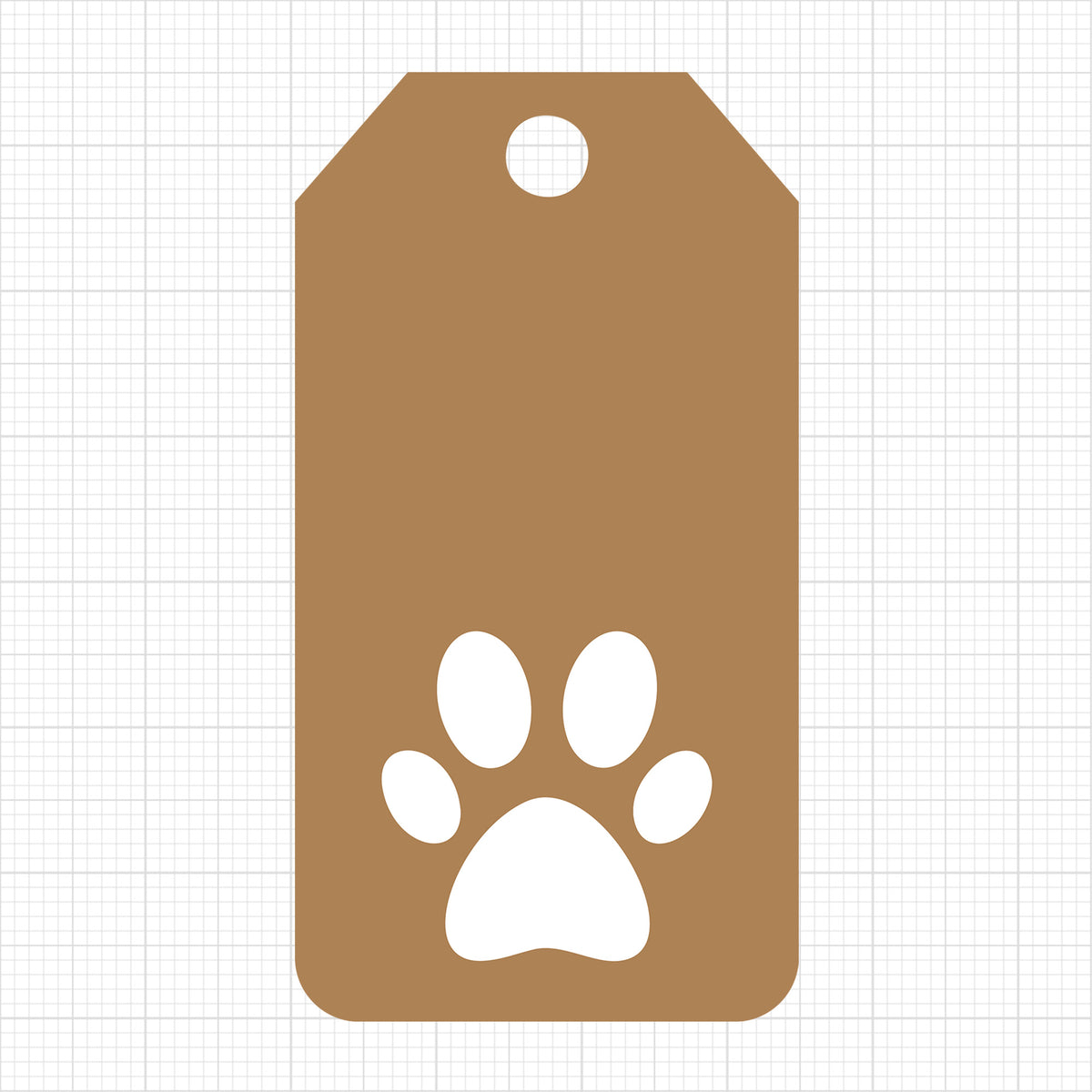 Paw Gift Tag