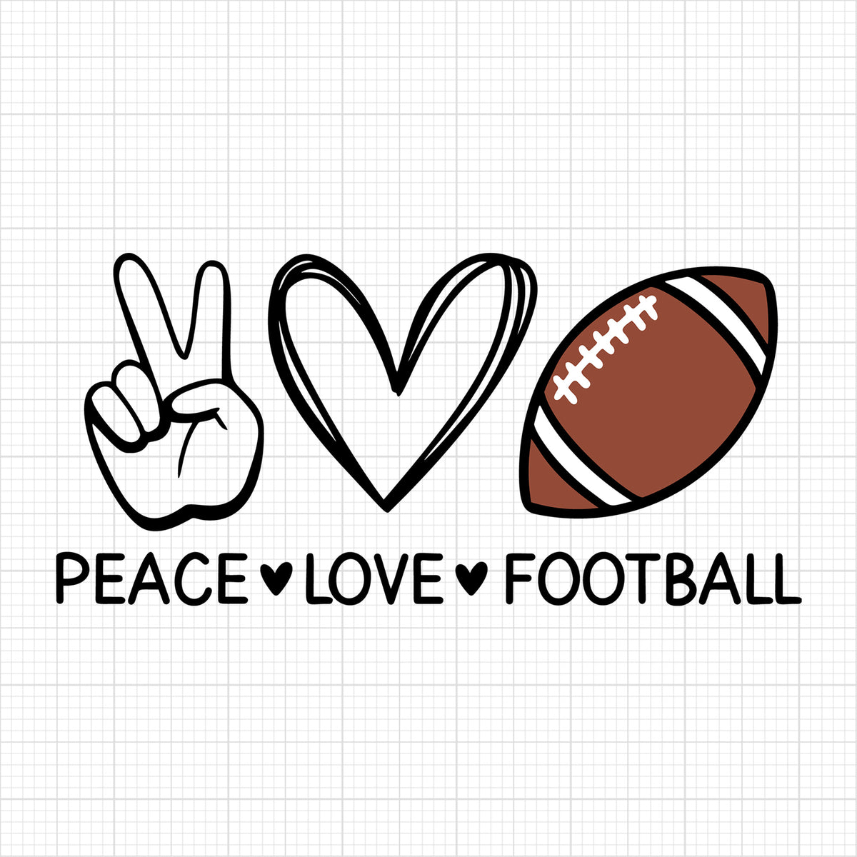 Peace Love Football