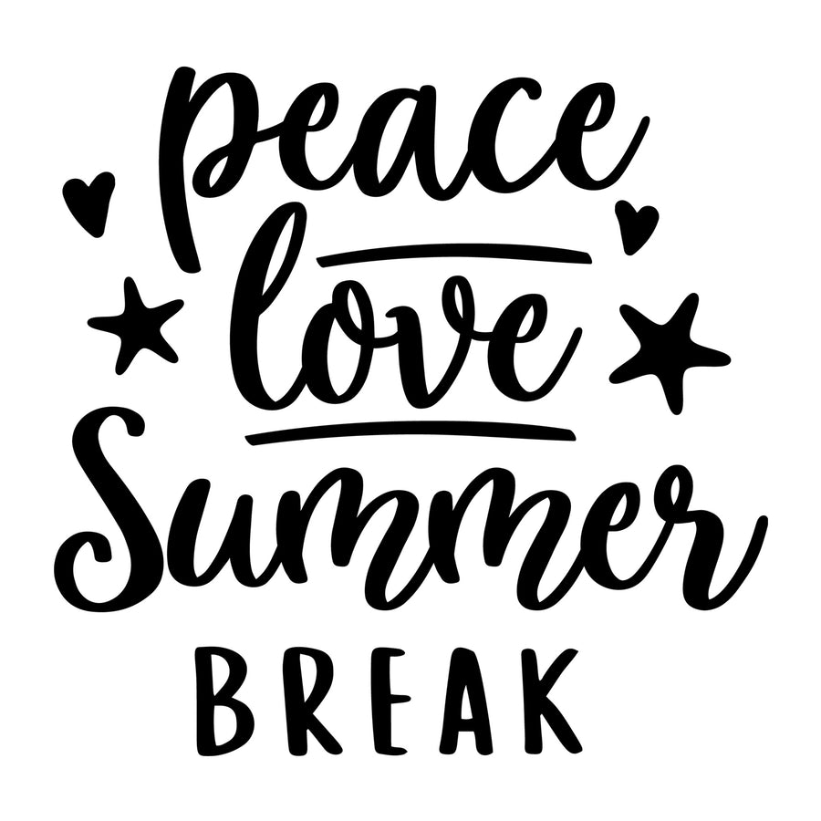 Peace love summer break SVG