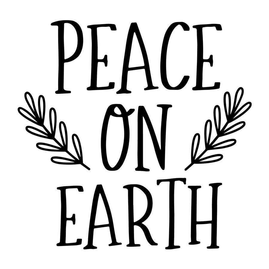 Peace on Earth SVG for Cricut, Silhouette, laser cutting, vinyl, sublimation, Christmas shirts, signs, decals, mugs, and DIY craft projects.