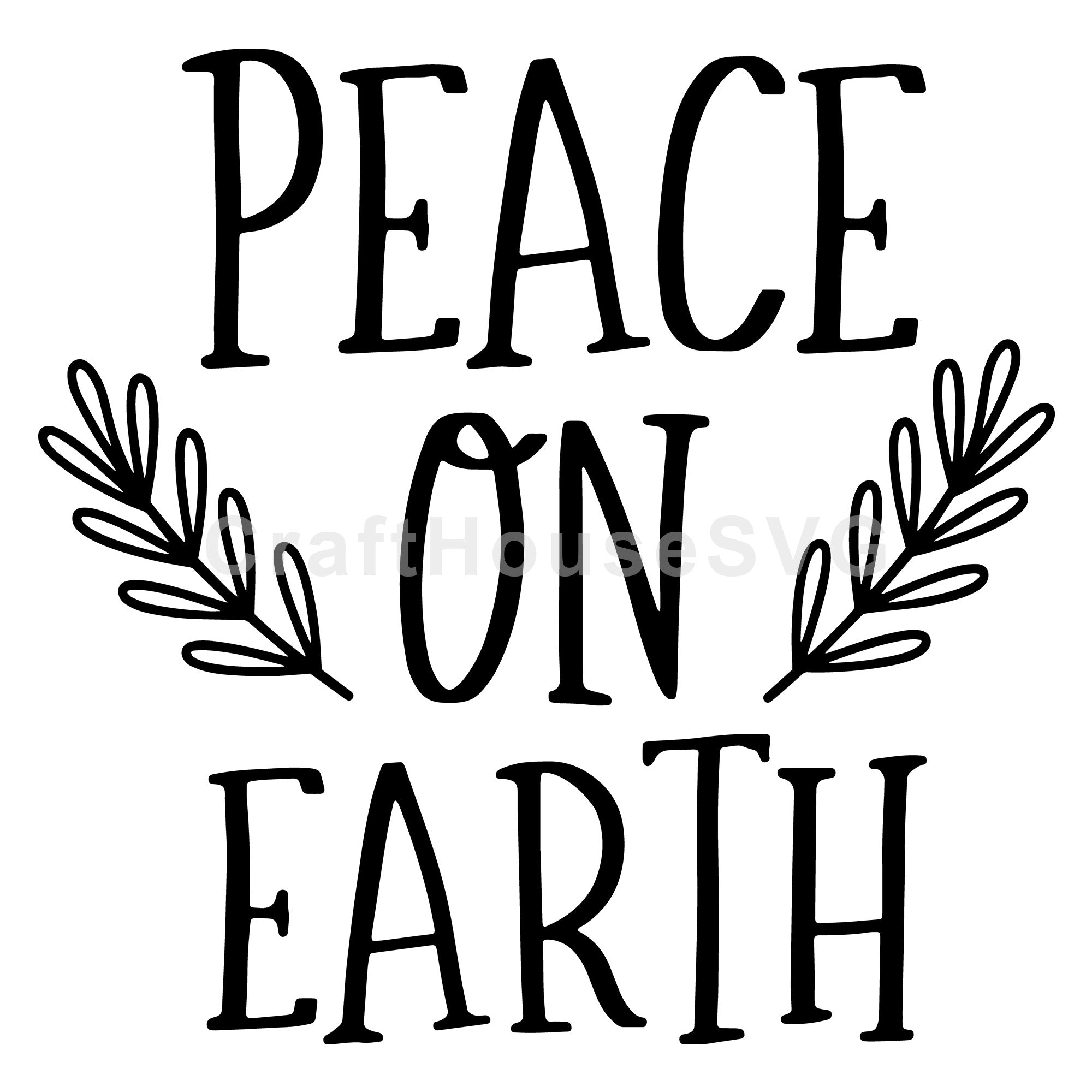 Peace on earth SVG